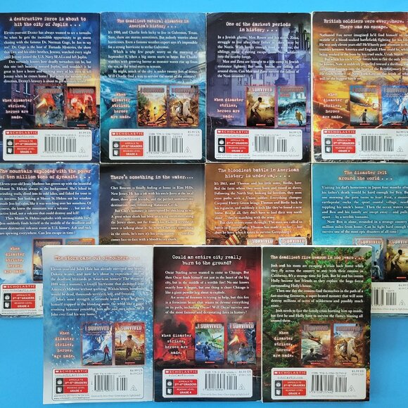 I SURVIVED SET OF 11 SCHOLASTIC PAPERBACK BOOKS LAUREN TARSHIS NO DUPLICATES - Picture 2 of 15